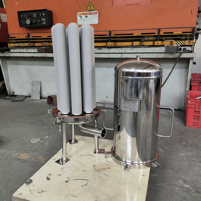 XSX820-鈦棒濾芯微孔過(guò)濾器 不銹鋼殼體鏡面拋光