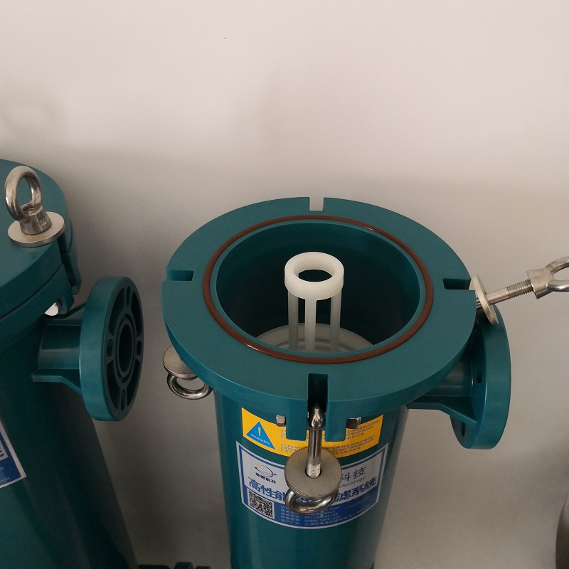 DSP40P塑膠袋式過濾器 平蓋 PP材質