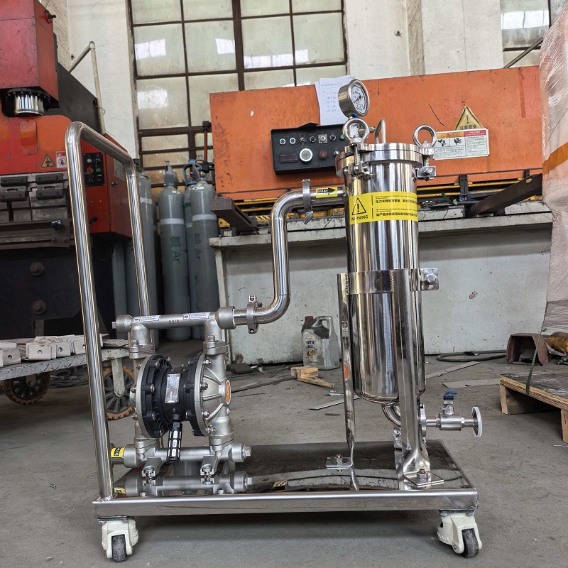 DSP10小車單袋式過濾器-氣動隔膜泵